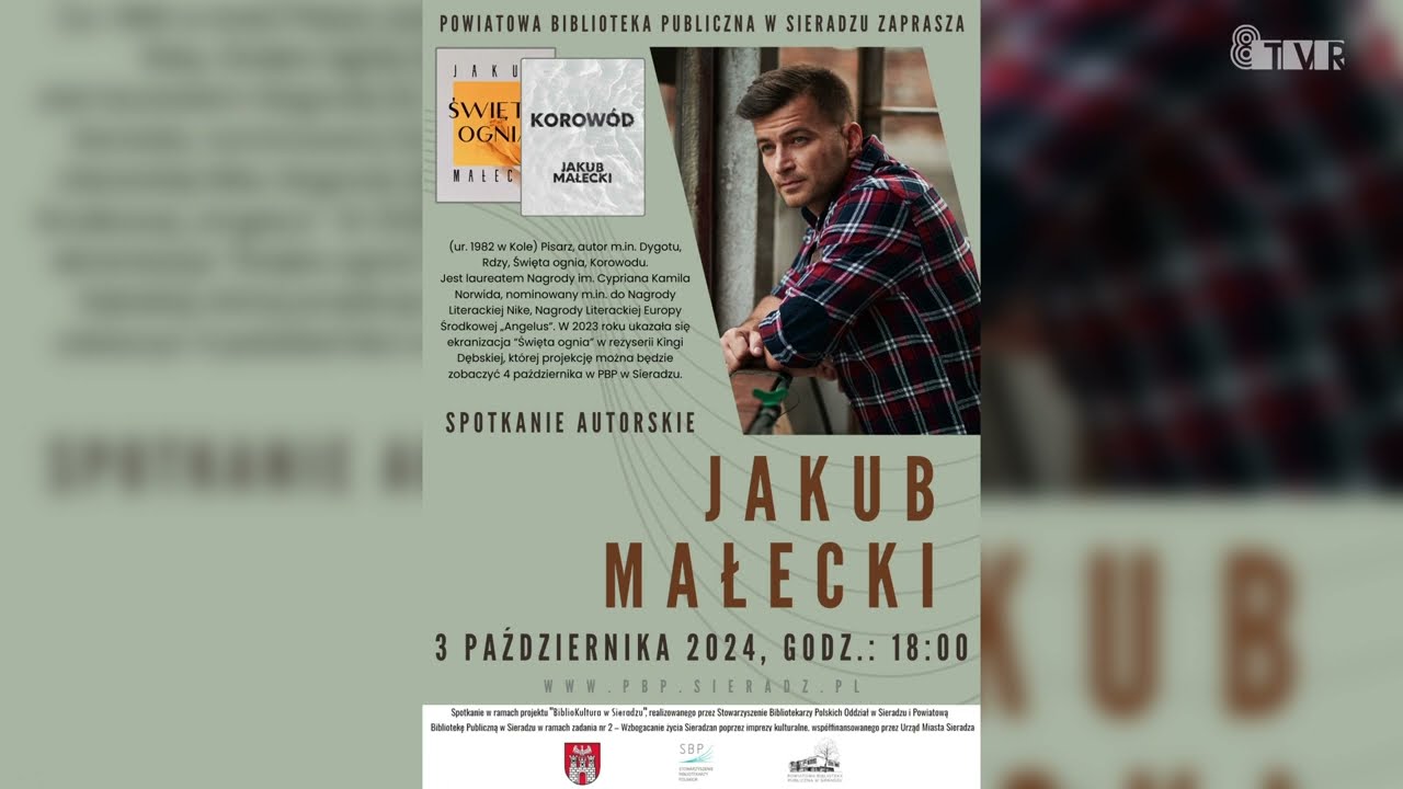 Spotkanie autorskie z Jakubem Małeckim i projekcja filmu „Święto ognia” – OGŁOSZENIE