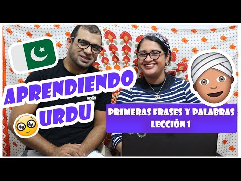 Clases de URDU I Palabras Básicas en Urdu - aprendiendo Idioma de Pakistán Anny y Muhammad - VIDEO 1
