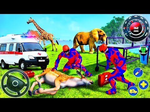 Animals Rescue Ambulance Driver Simulator - Emergency Doctor Robot 3D - AndroidGamePlay#5