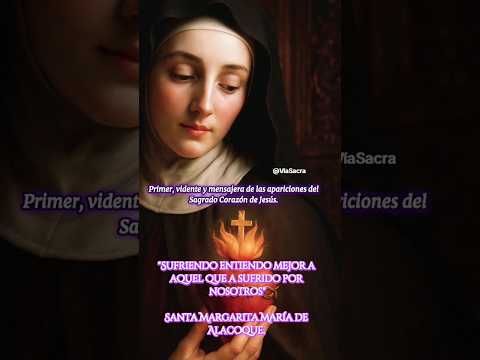 SANTA MARGARITA MARÍA DE ALACOQUE. VIDENTE DEL CORAZÓN DE JESÚS. 🙏🏼 #catolicos #Dios #Jesus #fe