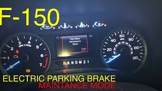 Ford F-150 Electric Parking Brake Release Procedure