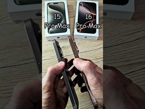 iPhone 16 Pro Max vs 15 Pro Max
