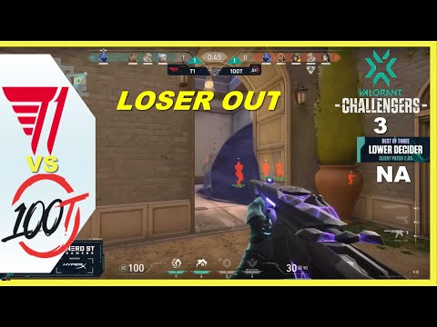 LOSER OUT ! 100T vs T1 - All HIGHLIGHT - VALORANT VCT 2021: North America - Stage 01 Challengers 3