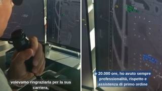 «Comandante, grazie per gli anni passati con noi». L'emozionante saluto della torre di controllo ...
