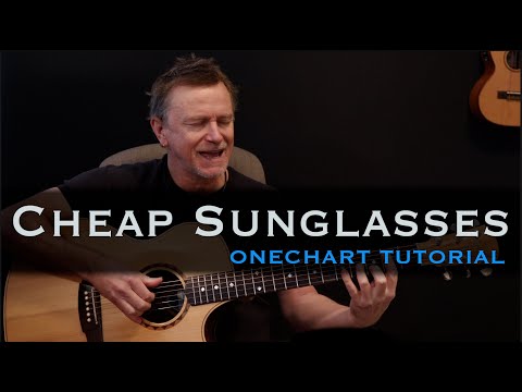 Cheap Sunglasses acoustic ZZ Top guitar lesson tutorial [tab includes solos]
