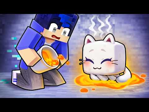 Playing as a HELPFUL GHAST Kitten in Minecraft!