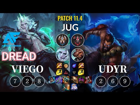 AF Dread Viego vs Udyr Jungle - KR Patch 11.4