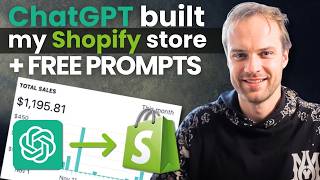 How To EASILY Use ChatGPT Build my Shopify Store In 20 Minutes Step-by-Step