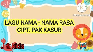 Download lagu Lirik Lagu Nama - Nama Rasa Cipt. Pak Kasur mp3 Download lagu Lirik Lagu Nama - Nama Rasa Cipt. Pak Kasur mp3
