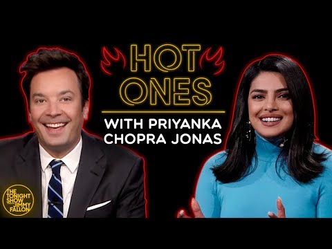 Priyanka Chopra Jonas & Jimmy Can't Sit Still While Eating Spicy Wings w/ Sean Evans (Hot Ones)