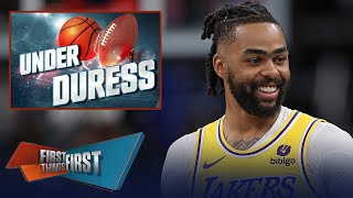 Lakers guard D’Angelo Russell is Under Duress ahead of matchup vs Nuggets | NBA | FIRST THINGS FIRST