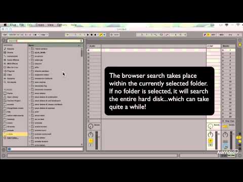 Live 9 405: DJing Techno and House - 1. Browser Configuration and Navigation