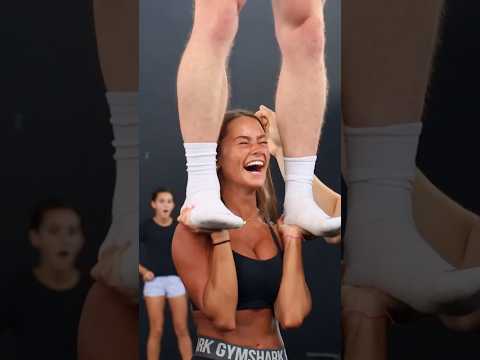 "What?!" 😮 #cheer #stunt #shorts