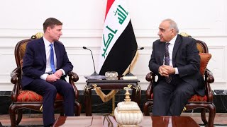 رئيس مجلس الوزراء السيد عادل عبدالمهدي يستقبل وكيل وزير الخارجية الامريكي للشؤون السياسية