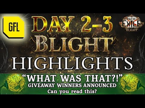 Path of Exile 3.8: BLIGHT DAY # 2-3 Highlights "WHAT WAS THAT?!", GIVEAWAY WINNERS
