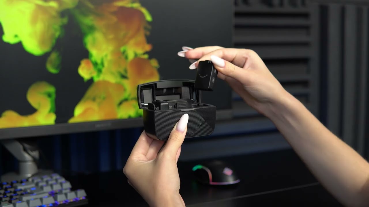 Петличний мікрофон Fifine M9W White video preview