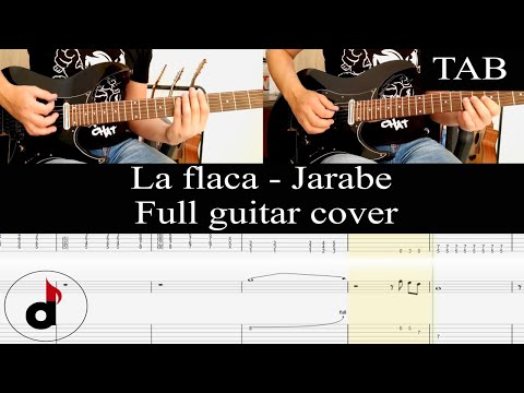 LA FLACA - Jarabe de Palo (Jordi Mena): FULL cover guitarra + TAB