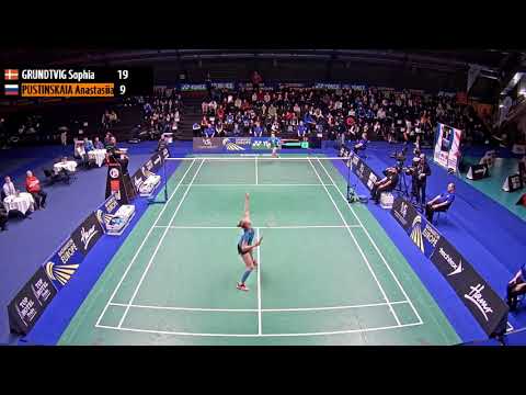 Beautiful backhand from Anastasiia Pustinskaia - WS Final, European U17 Championships 2017