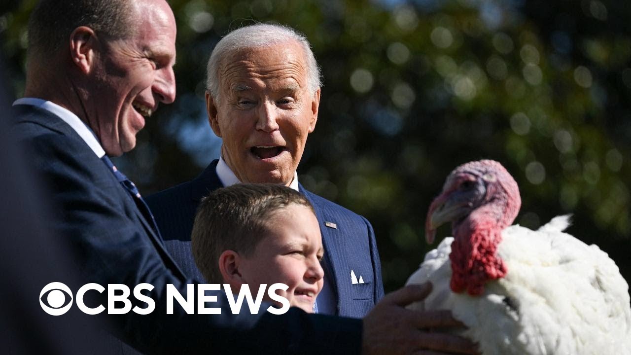 Biden pardons two turkeys ahead of Thanksgiving