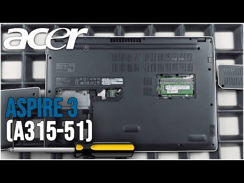 Acer Aspire 3 (A315-51) von Innen - RAM, SSD, Akku, Lüfter wechseln