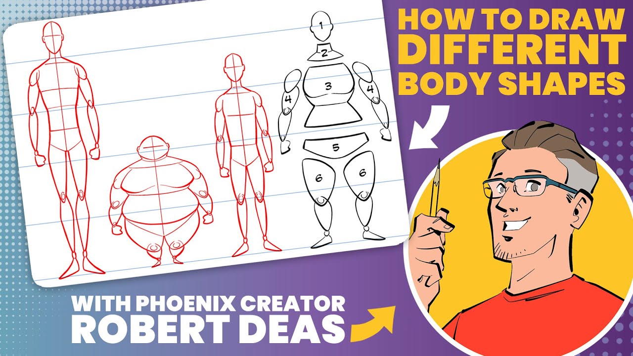 How to draw different body shapes