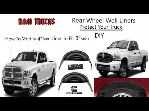 Ram Wheel Well Fender Liners Rear Install | Custom Modify To Fit