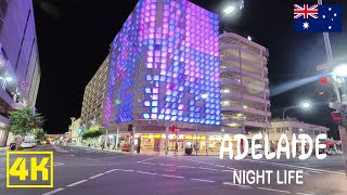 Australia Adelaide Night Life | 2023 Summer |Australia 4K