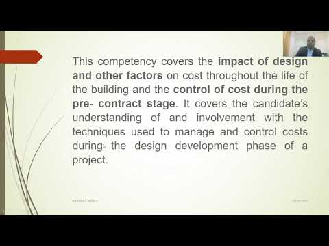MEQSA Webinar 10 - Design Economics and Cost Planning