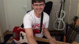 Having fun on my Sandberg while playing "Rock Trash" by BATTLE BEAST (Bass Cover)