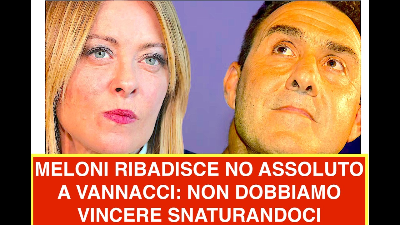 MELONI RIBADISCE NO ASSOLUTO A VANNACCI: NON DOBBIAMO VINCERE SNATURANDOCI