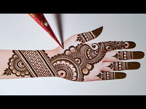 Eid special stylish easy mehndi design | simple mehndi design | mehndi ka design | arabic mehndi