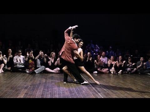  Fernando Sanchez  and  Roxana Suarez  are  dancing  to  a  nontraditional song  at  Brussels Tango Festival  in  2015