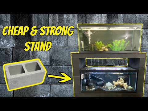 The Cheapest, Strongest Aquarium Stand - Made with Concrete Blocks!