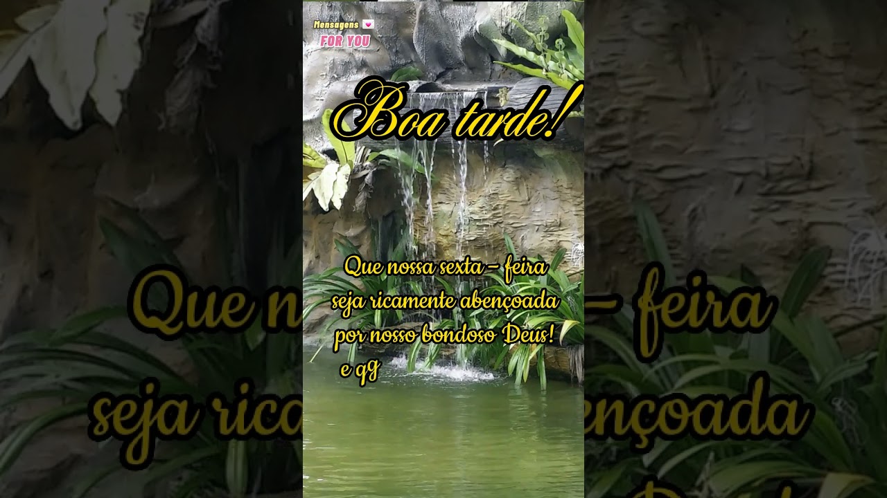 Boa Tarde | Ótima sexta feira