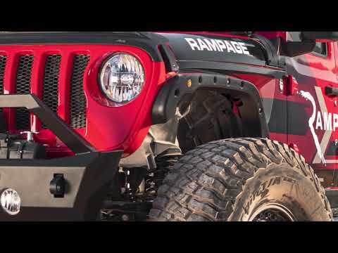 Bushwacker FF Jeep Flat Style 4Pc | BWR10918-07