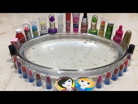 Mixing Makeup into Clear Slime - Satisfying Slime Videos #11 !! Tom Slime