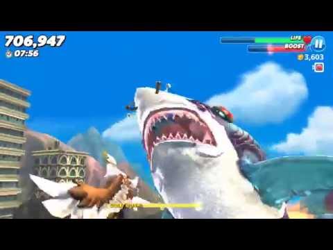 Daily Contest LIVE Most Helicopters Eaten using Jetpack - Hungry Shark World