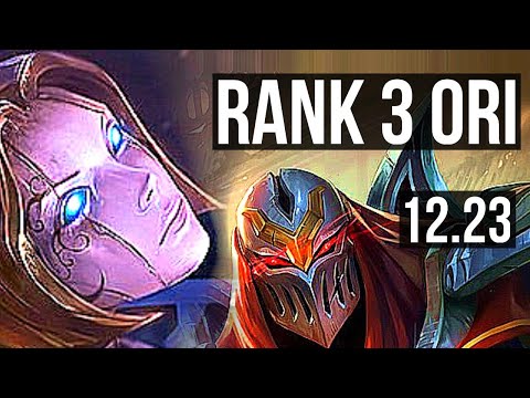 ORIANNA vs ZED (MID) | Rank 3 Ori | KR Challenger | 12.23