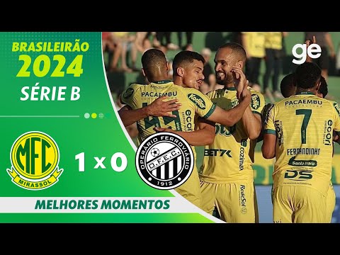 Gols e lances de Mirassol x Operário