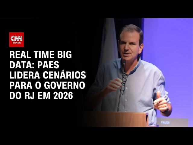 Real Time Big Data: Paes lidera cenários para o governo do RJ em 2026 | CNN NOVO DIA