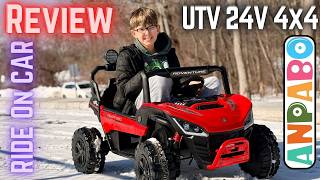 ANPABO Ride On Car UTV 4x4 24V - Review with Bernardo and Anthony