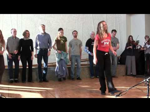 Green Grass Cloggers- music by Strictly Strings @ Appalachian State O-T Fiddlers Convention