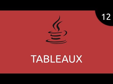 Java 12 tableaux
