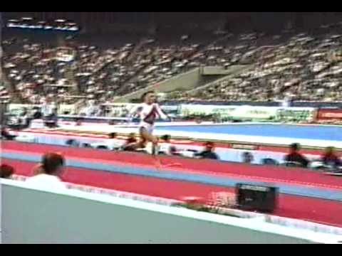 8th Team HUN Bernadett Balasz V1 - 1991 World Gymnastics Championships 9.525