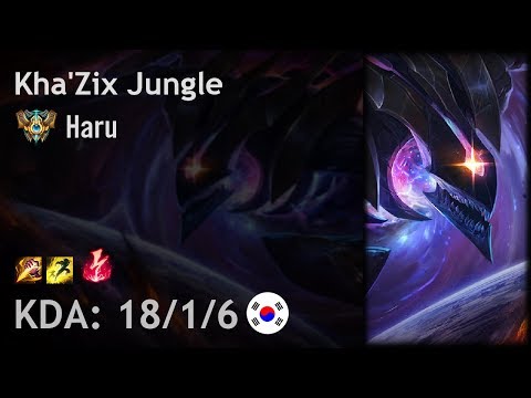 Kha'Zix Jungle vs Sejuani - Haru - KR Challenger Patch 8.5
