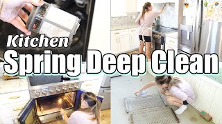 DEEP CLEANING my MESSY Kitchen for SPRING CLEANING 2025