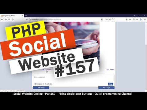 Social Website from scratch Part 8 Profile Page Top Bar | PHP | HTML | CSS | MYSQL Database