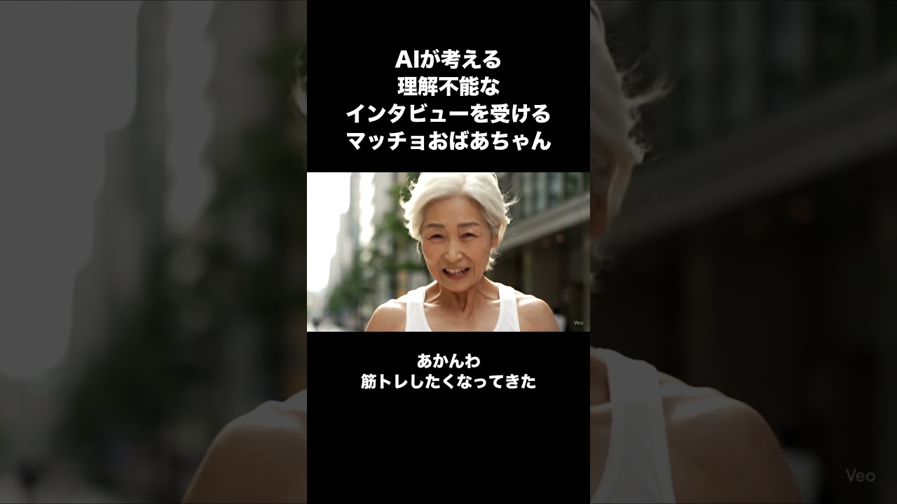 AI マッチョおばあちゃんは健康情報をお届けします  #ジム教育修士課程 #筋類補完計画