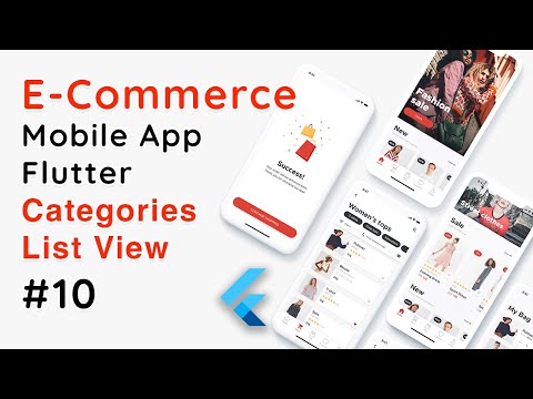 Flutter E-Commerce App – Categories ListView UI | Flutter Shopping App UI Design Tutorial #10