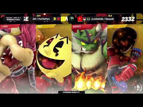 Nanoash & JoJoDaHoBo vs JDV & FireThePyro - Ultimate Doubles Winners Finals - Evergreen Rising #11